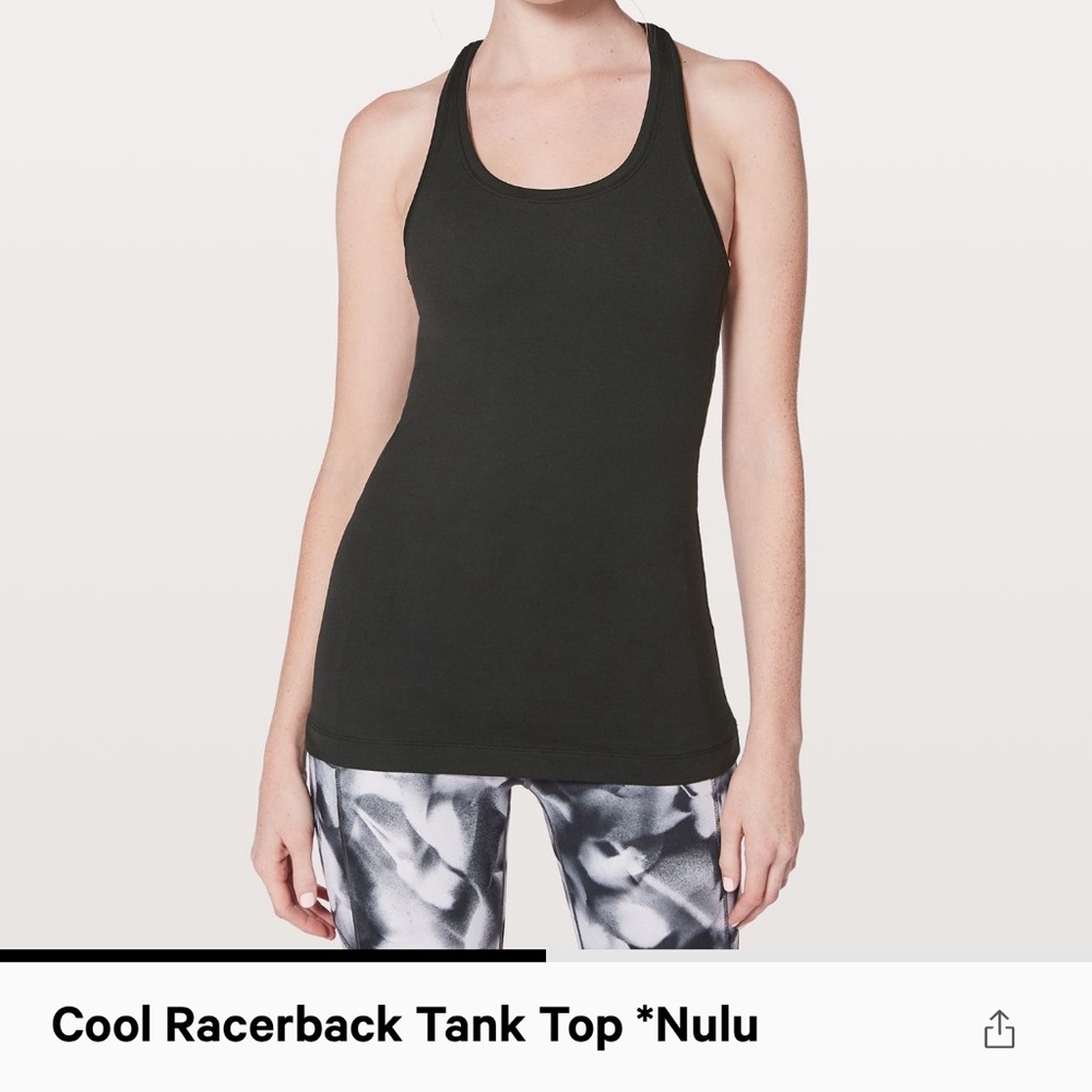 Black lululemon ribbed razorback